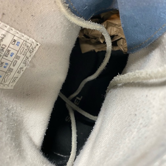 Sorel Joplin Blue/Black Suede Leather Moccasin Boots Size 8 Women's - Picture 6 of 12